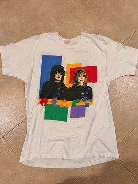 Vintage 1980s Heart band white t-shirt